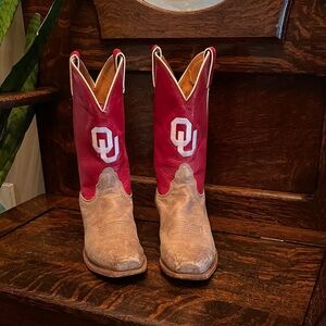 OU Oklahoma Sooners Nocona Cowboy Boots 8.5 women’s size